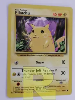 Pikachu ® Set Base 58/102 ® Comune ® Pokemon ® Inglese ® Good - Image 3