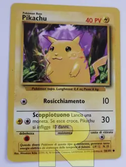 Pikachu ® Set Base 58/102 ® Comune ® Pokemon ® Italiano ® Good+ - Image 1