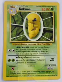 Kakuna ® Set Base 33/102 ® Non Comune ® Pokemon ® Italiano ® EX+ - Image 1