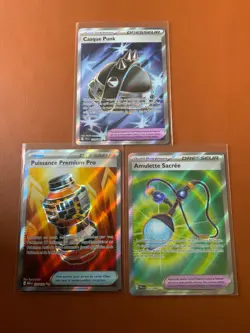 cartes Pokemon Lot de 8 cartes AR OBJETS RARES de blocs recents VF NM - Image 2
