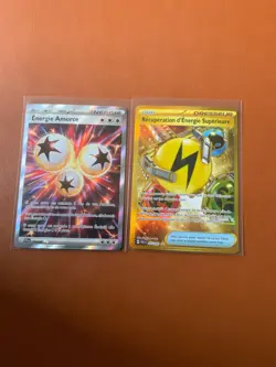 cartes Pokemon Lot de 8 cartes AR OBJETS RARES de blocs recents VF NM - Image 4