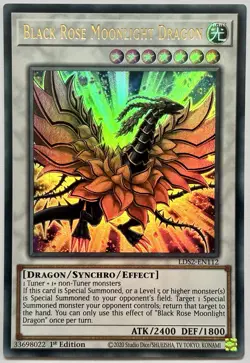 LDS2-EN112 Black Rose Moonlight Dragon - Ultra Rare 1st Edition Near Mint YuGiOh - Image 1