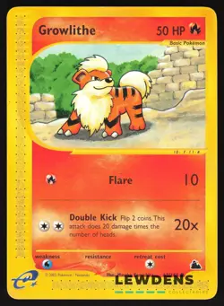 Growlithe - 62/144 - Common - Skyridge - Pokemon Card - Image 1