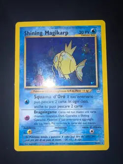 Carta Pokemon Shining Magikarp 66/64 Holo ITA Set Neo Revelation Excellent - Image 1