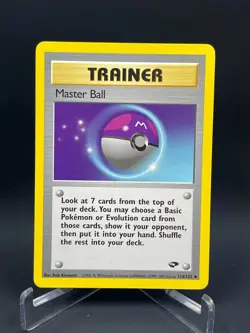 Pokemon Gym Challenge Trainer Master Ball 116/132 Regular VLP - Image 1