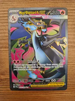 2025 Pokemon Mega Charizard X ex – 109/094 – Phantasmal Flames – NM/Mint - Image 1