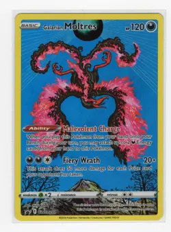 Pokemon TCG Galarian Moltres SWSH284 Holo Black Star Promo Card - Image 1