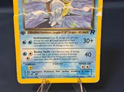 Pokemon TCG Dark Blastoise 20/82 Team Rocket First Edition Non Holo Rare Vintage - Image 4