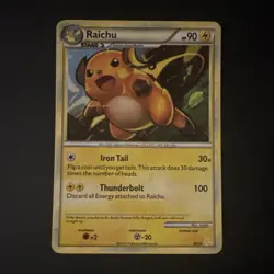 Raichu 30/30 HGSS Trainer Kit Holo 2010 Pokemon TCG - Image 1