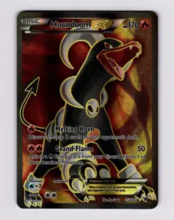 Houndoom EX (Full Art) 153/162 XY - BREAKthrough 2015 Pokemon MP - Image 1