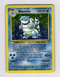 Blastoise 002/102 Holo Rare Base Set Pokemon SEE PHOTOS - Image 1
