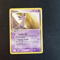 Pokemon TCG: Espeon 16/100 EX Sandstorm Non Holo Rare LP - Image 1