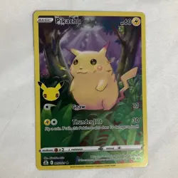 Pokemon Celebrations 25th Anniversary Pikachu 005/025 Stamped Holo Rare NM - Image 2