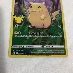 Pokemon Celebrations 25th Anniversary Pikachu 005/025 Stamped Holo Rare NM - Image 3