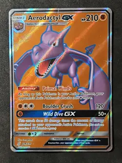 2019 Pokemon Aerodactyl GX 224/236 Full Art Unified Minds (1C) - Image 1