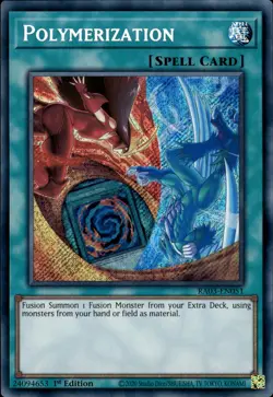 Polymerization (Hero Art) - Secret Rare 1st Edition RA03-EN051 - NM - YuGiOh - Image 1