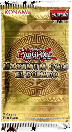 NEW & SEALED 2021 Yugioh Maximum Gold: El Dorado 1st Edition Booster Pack 4012927941744 - Image 1