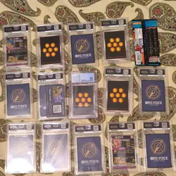Bandai Dragon Ball Super & One Piece Card Game PSA Lot 15 Promo Holo Foil - Image 2