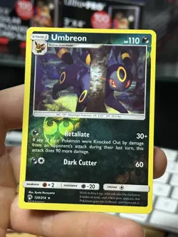 Umbreon 120/214 Lost Thunder 2018 Reverse Holo Rare Pokemon Card TCG - Image 3