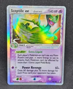 Pokemon Sceptile EX Holo Card Delta Species 96/100 Crystal Guardians LP/MP - Image 1