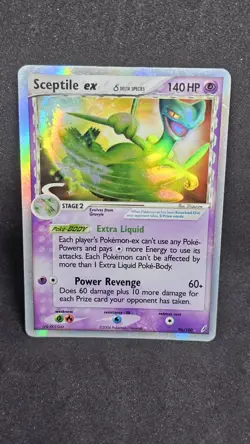 Pokemon Sceptile EX Holo Card Delta Species 96/100 Crystal Guardians LP/MP - Image 2