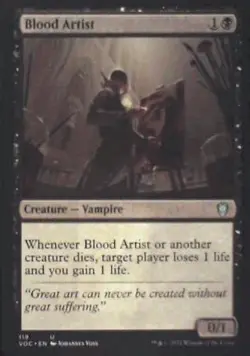 Blood Artist - Commander: Innistrad: Crimson Vow: #119, MTG Nm C290 - Image 1