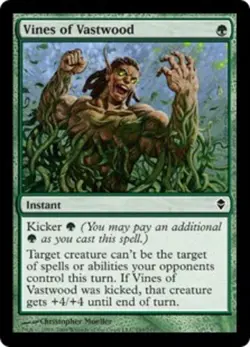 1x Vines of Vastwood Light Play MTG Magic - Kid Icarus - - Image 1
