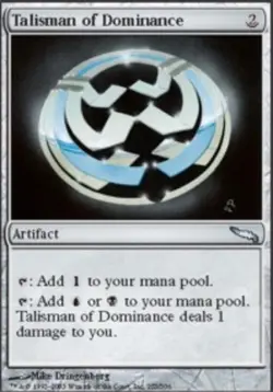 1x Talisman of Dominance - Foil Moderate Play MTG Magic - Kid Icarus - - Image 1