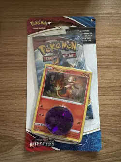 Pokemon Sword Shield Battle Styles Charmander Blister Booster Pack Promo - Image 1