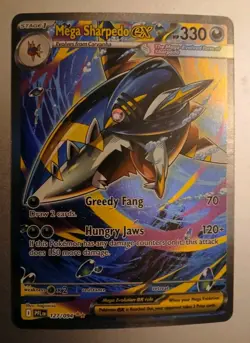 POKEMON MEGA SHARPEDO EX 127/094 SPECIAL ILLUSTRATION RARE Phantasmal Flames - Image 1