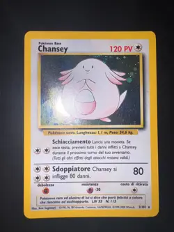 Carta Pokemon Chansey 3/102 Holo Set Base Ita Condizione NEAR MINT - Image 1