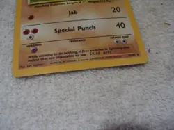 Pokemon Cards: Base Set 2 Rare Holo: Hitmonchan 8/130 - Image 3