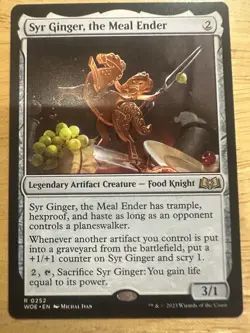 Syr Ginger, the Meal Ender - Wilds of Eldraine WOE- Rare - MTG Magic Pack fresh - Image 1