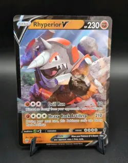 Pokemon TCG Rhyperior V Darkness Ablaze 095/189 Holo Ultra Rare Pokemon TCG - Image 1