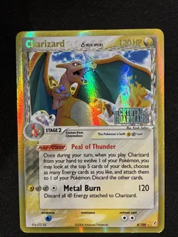 Charizard (Delta Species) 4/100 Crystal Guardians Reverse Holo Pokemon Crispy - Image 1