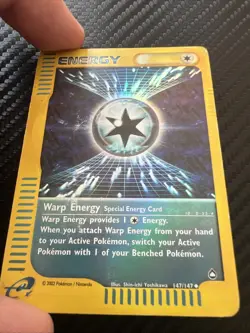 WARP ENERGY REVERSE 147/147 ENG AQUAPOLIS POKEMON E-reader Pokemon - Image 2