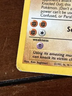 Pokemon Base Set Machamp 1st Edition 8/102 Holo Rare HP - Image 5