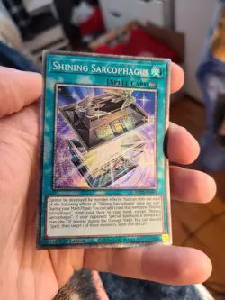 Yugioh Shining Sarcophagus MP25-EN005 1st Starlight Rare - Image 1