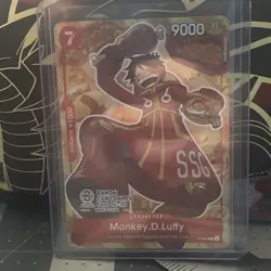 NM Monkey.D.Luffy (P-080) Bandai Card Fest 24-25 Promo! One Piece Card Game ENG - Image 2