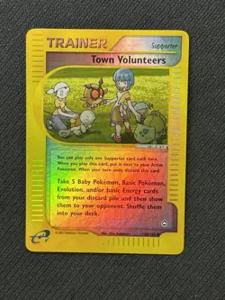 Town Volunteers 135/147 Aquapolis Reverse Holo Pokemon Card - Image 1