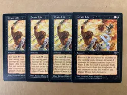 MTG 4x Drain Life Mirage Pauper Legacy Magic the Gathering x4 MP - Image 1