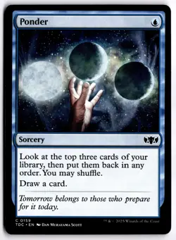 Ponder NM TDC Commander: Tarkir: Dragonstorm MTG - Image 1