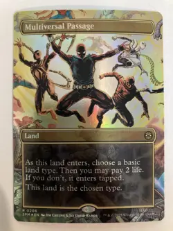 Multiversal Passage Borderless Marvel's Spider-Man FOIL MTG 206 Magic NM - Image 1