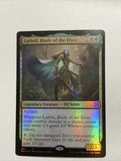 MTG Magic The Gathering Lathril, Blade Of The Elves Foil Elf Commander - Image 1