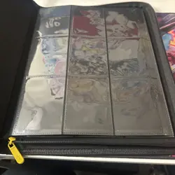 Pokemon Ultra-Pro Premium Binder Pikachu Black / Gold Leatherette Great Shape - Image 3