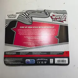Pokemon TCG White Flare SV10.5 3-Pack Tech Sticker Collection New Sealed - Image 3