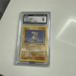 1999 POKEMON JUNGLE #50 CUBONE PSA 8 - Image 1