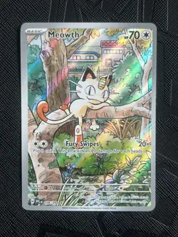 Pokemon TCG Meowth 106/094 Me02: Phantasmal Flames Holo (English) - NM - Image 3
