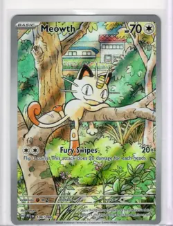 Pokemon TCG Meowth 106/094 Me02 Phantasmal Flames Illustration Rare NM/M - Image 1