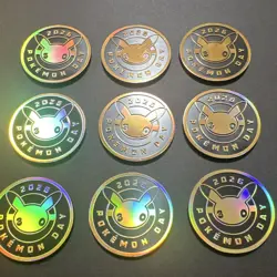 Nintendo Pikachu Holofoil Coins Pokemon Day 2026 Gold Black Set of 9 - Image 1